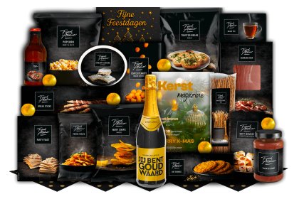 Kerstpakket Goudomrand