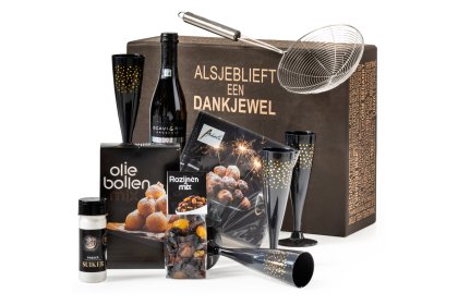 Kerstpakket Oliebollen Uitdelen